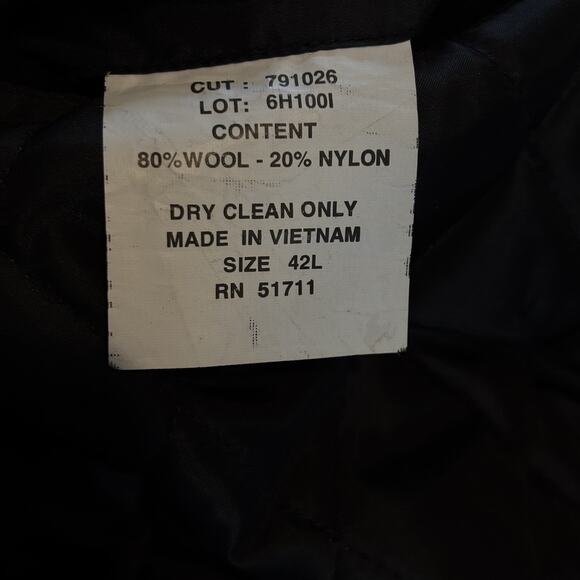 Lauren Ralph Lauren Wool Blend Field Coat 42L Interior Drawstring Button & Zip - Picture 7 of 7